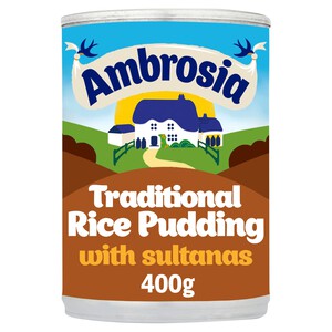 Ambrosia Traditional Rice Pudding and Sultanas 400g