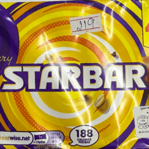 Cadbury Starbar Chocolate Bar 4 Pack Multipack 148g