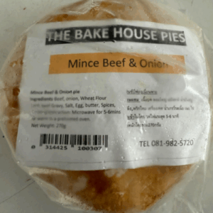 The Bake House Mince Beef & Onion Pie