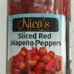 Nico's Sliced Red Jalapeno Peppers 480g