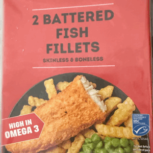 Iceland 2 Battered Fish Fillets Skinless & Boneless 200g