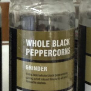 Whole Black Peppercorns Grinder