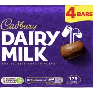 Cadbury Dairy Milk Chocolate 4 bars 108.8g