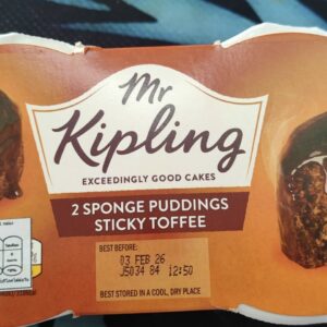Mr Kipling Sticky Toffee Sponge Puddings
