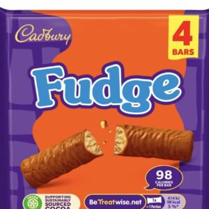 Cadbury Fudge Chocolate Bar 4 Pack 88g