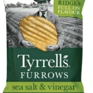 Tyrrells Furrows Sea Salt & Vinegar Crisps 150g