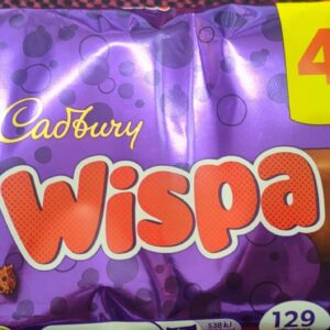 Cadbury Wispa Chocolate Bar 4 Pack PM1.65 94.8g